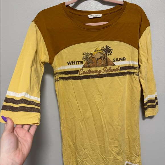 SPELL & THE GYPSY COLLECTIVE The Spell White Sand Organic Tee Dress Size S - Picture 5 of 9